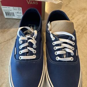 NEW Vans Lite Blue Canvas Sneakers